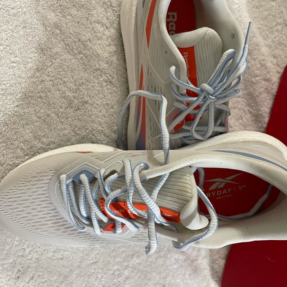 Reebok Forever Floatride Energy 2 Women's True Grey 1, White, Vivid Orange
